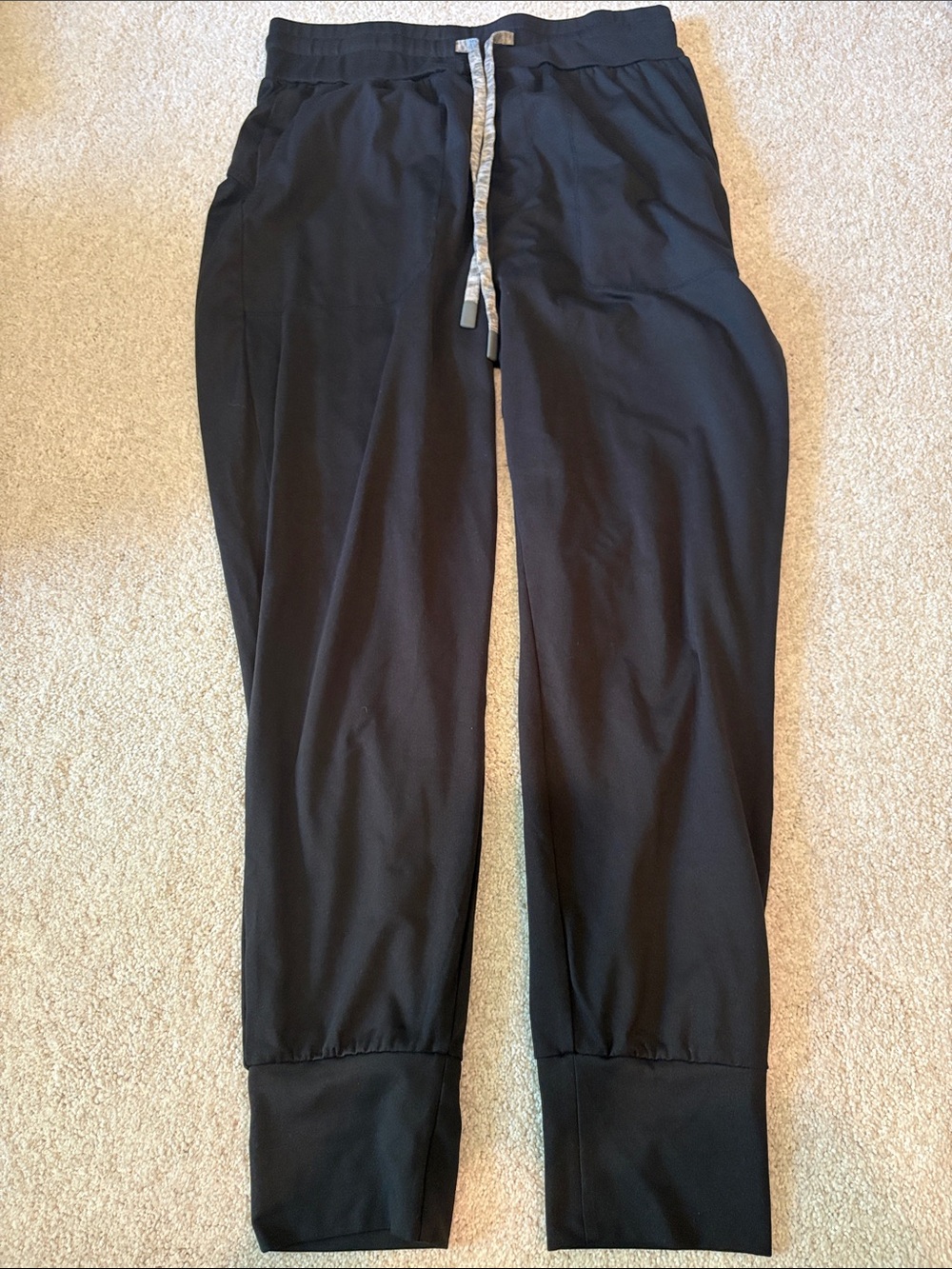 Varley Black Drawstring Jogger Pants